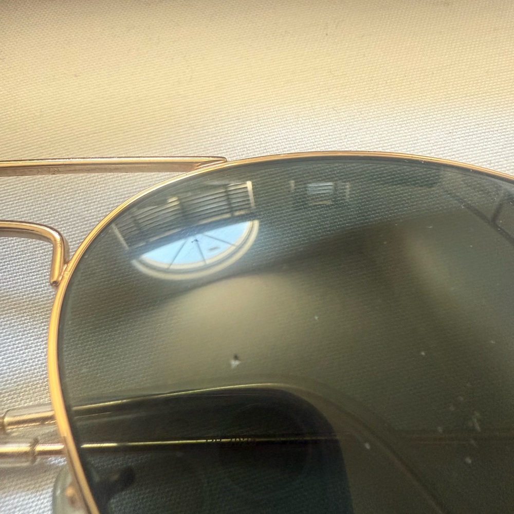 Ray-Ban Aviator Sunglasses - Gold Frame with Dark Lenses - Picture 3 of 3
